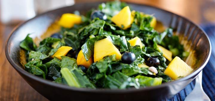 Kale, Blueberry, & Mango Salad