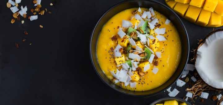 Mango Pineapple Smoothie Bowl For A Filling Breakfast