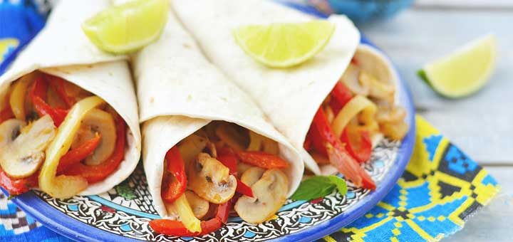 Vegetarian Mushroom Fajitas