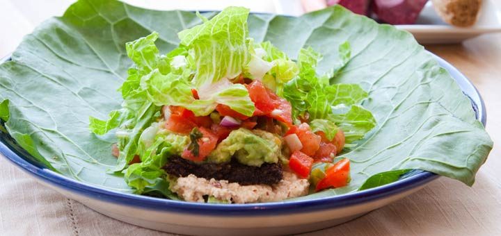 Baby Collard Tacos