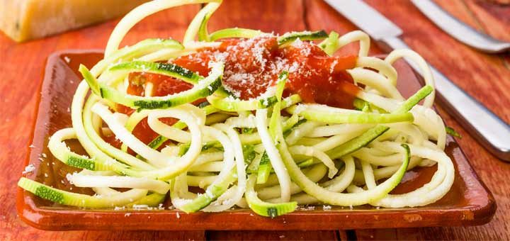 Roasted Garlic & Red Pepper Sauce With Zucchini Noodles