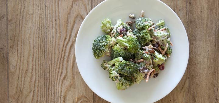 Skinny Broccoli And Grape Salad