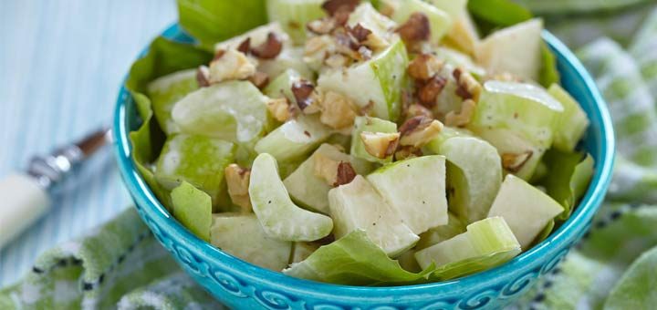 Celery Apple Salad With A Lemon Vinaigrette