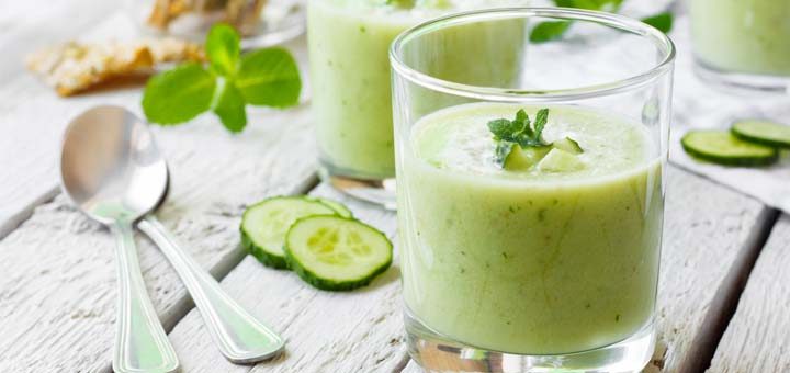 Chilled Cucumber And Avocado Soup