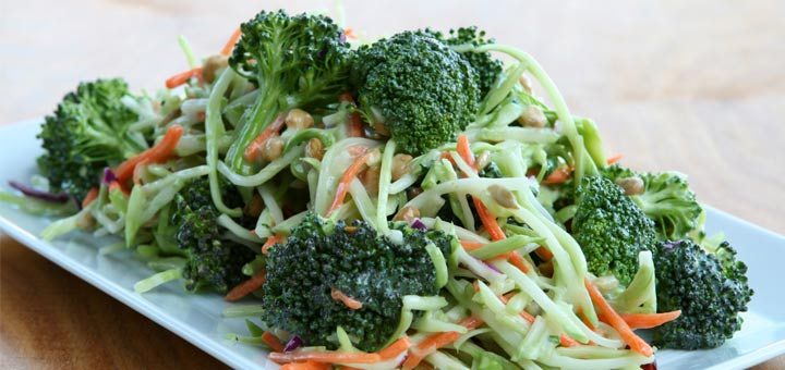 Shredded Broccoli Raw Slaw