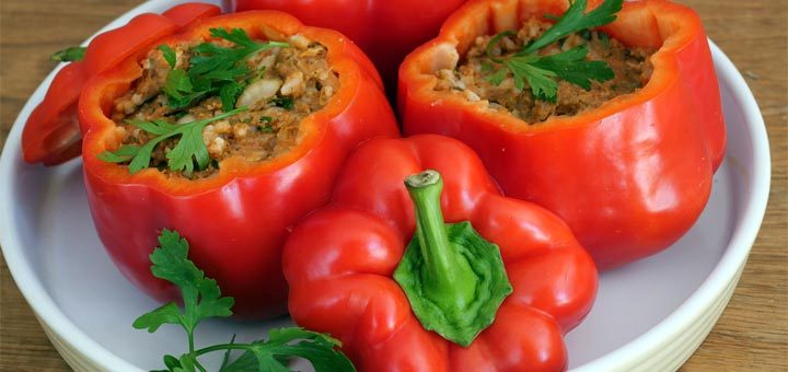 Raw Stuffed Bell Peppers