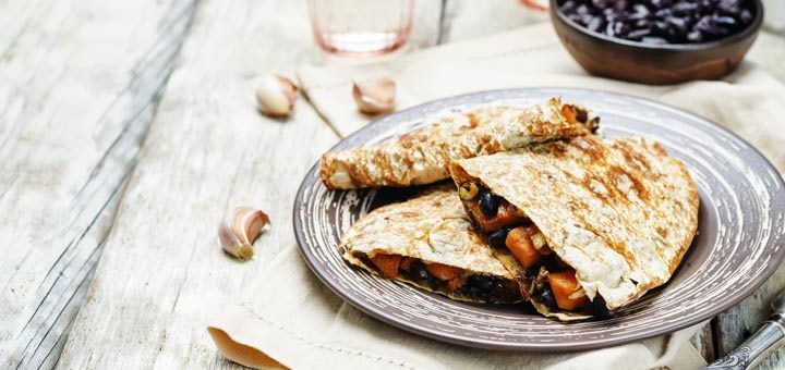 Sweet Potato Black Bean Quesadillas