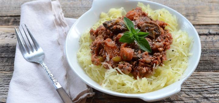 Spaghetti Squash With A Puttanesca Sauce