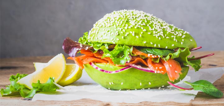 Raw Vegan Avocado Burger