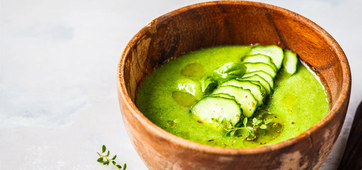 Avocado Cucumber Gazpacho