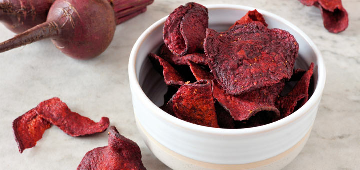 Homemade Baked Beet Chips