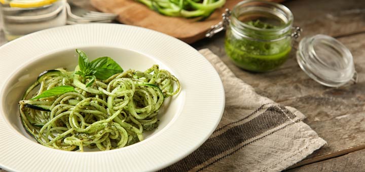 Avocado Herb Pesto Zoodles