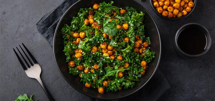 Buffalo Chickpea Kale Salad