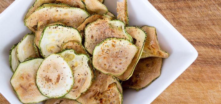 Dehydrated Salt & Pepper Zucchini Chips