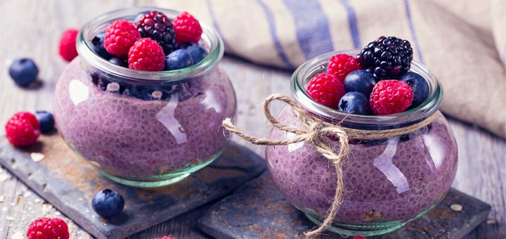 Blueberry Lemon Chia Pudding