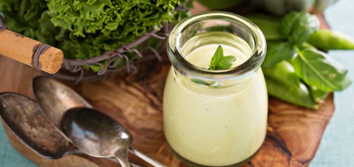 Cilantro Lime Tahini Salad Dressing