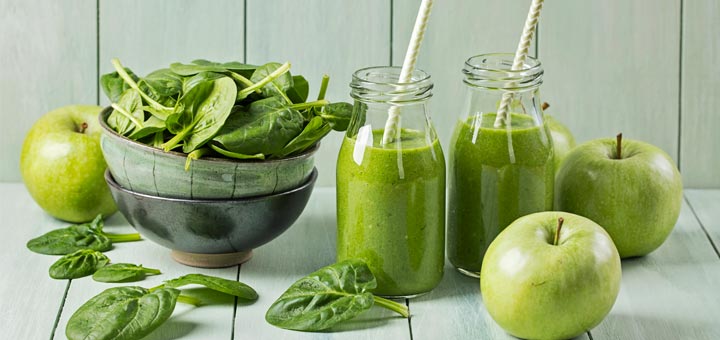 Golden Kiwi And Green Apple Smoothie