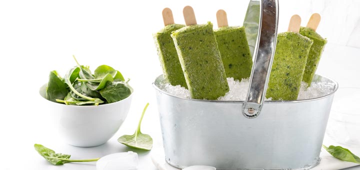 Healthy Breakfast Green Smoothie Pops